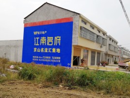 武功农村墙体广告在不同形式上面展现的不同特色