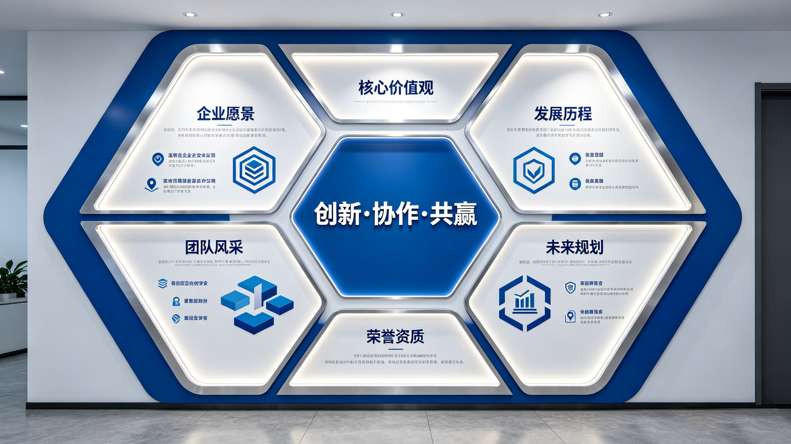 武功企业文化墙六边形避坑指南（新手常犯5个错误）